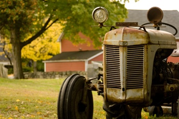 This photo of an antique tractor - I think it's a Farmall - was taken by New Jersey photographer Piotr Bizior.